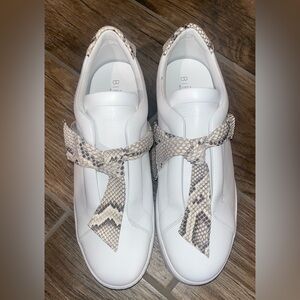 Alexandre Birman Women's White Clarita Python Sneaker Shoes